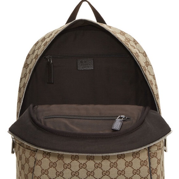GUCCI Original GG Canvas Travel Backpack - Picture 4 of 9